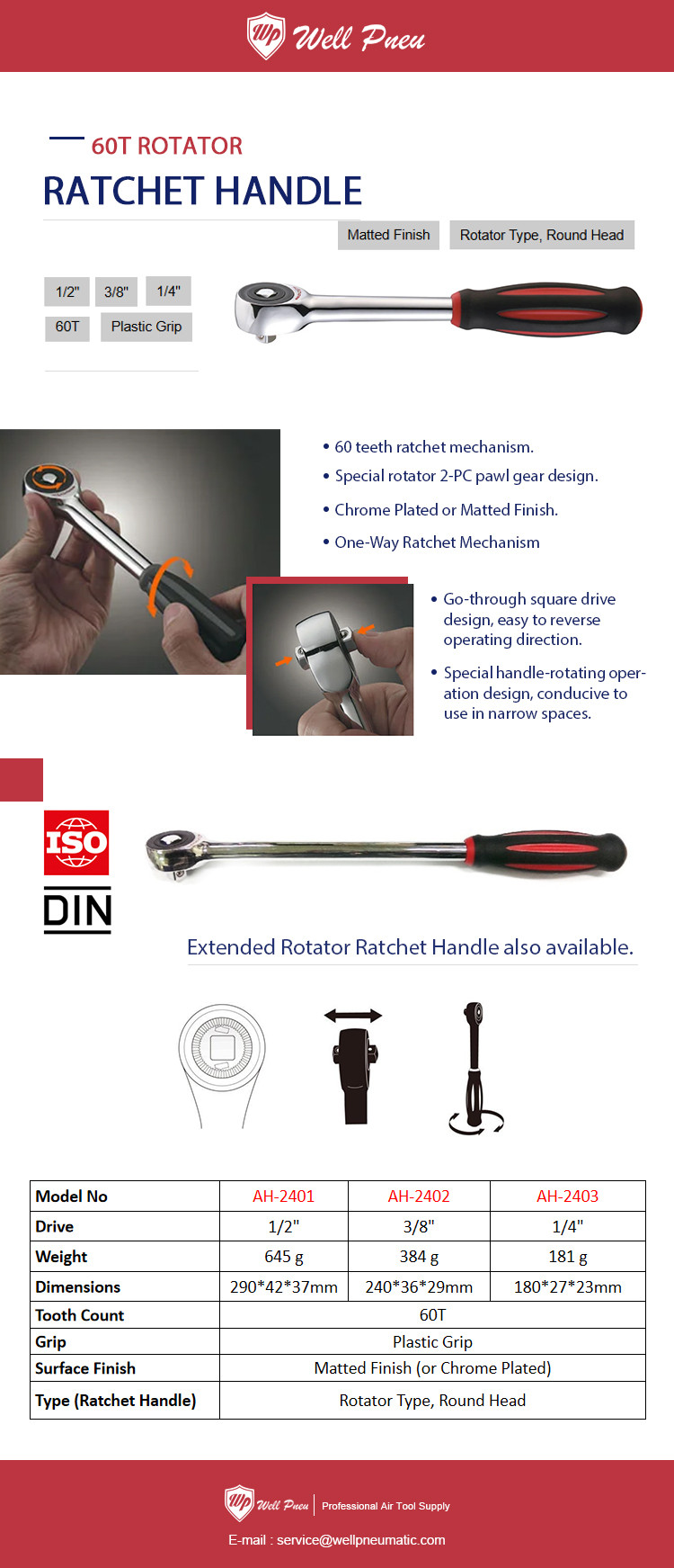 60T ROTATOR RATCHET HANDLE 60T ROTATOR RATCHET HANDLE